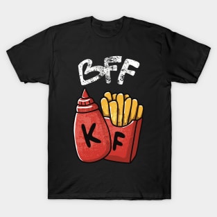 Best Friend Forever Ketchup and Fries FOOD-2 T-Shirt